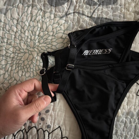 NWOT MAED pole bikini bottoms - Black - Size M - Picture 3 of 7